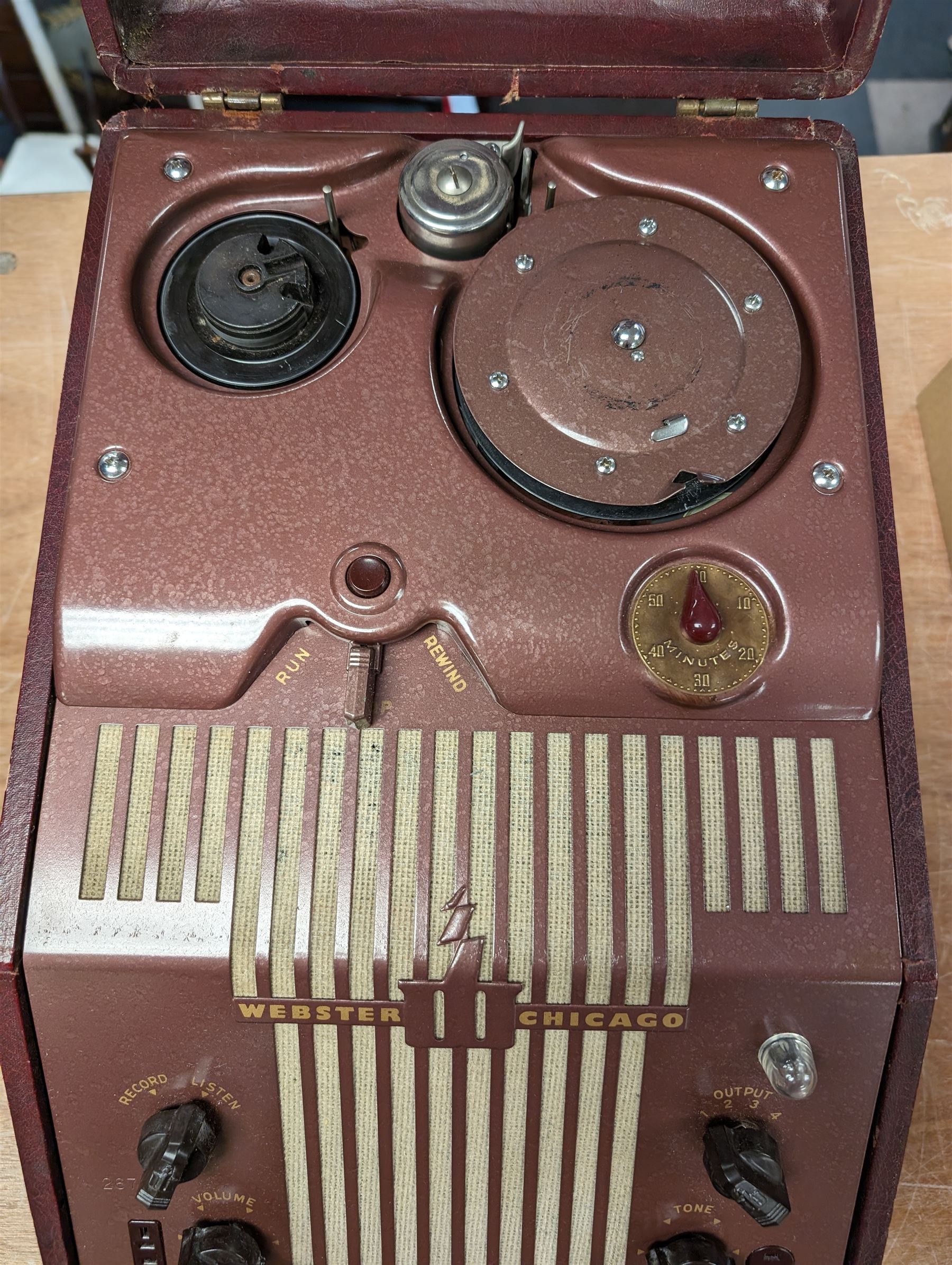 1940s Webster Chicago Electronic Memory tape recorder