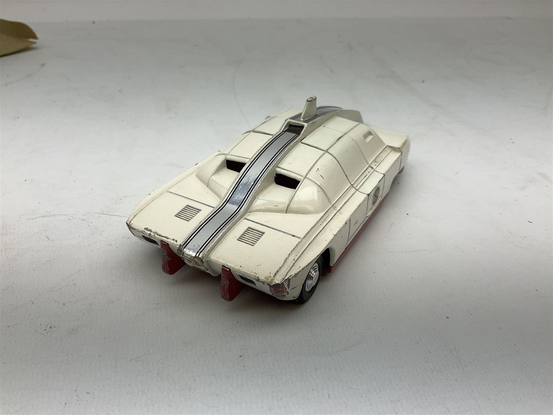 Dinky - Captain Scarlet and the Mysterons Maximum Security Vehicle with crate No.105; Airport Fire Tender with Flashing Light; and Michigan 180-III Tractor Dozer No.976; all boxed (3)