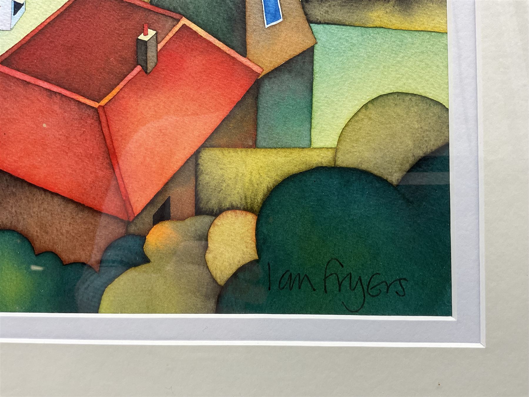 Ian Fryers (British 1946-): Whitby from Khyber Pass, watercolour signed 40cm x 60cm