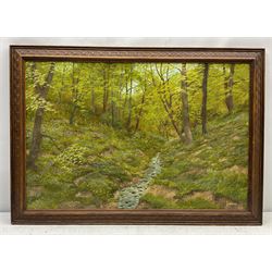 ‘Danes Dyke’, oil on board by Norman Gre