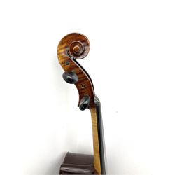 Alfred Stingl by Hofner cello, model AS-360 with 75.5cm two-piece maple back and ribs and spruce top, bears label with serial no.JO411-0706, L122cm; in carbon-fibre carrying case with bow