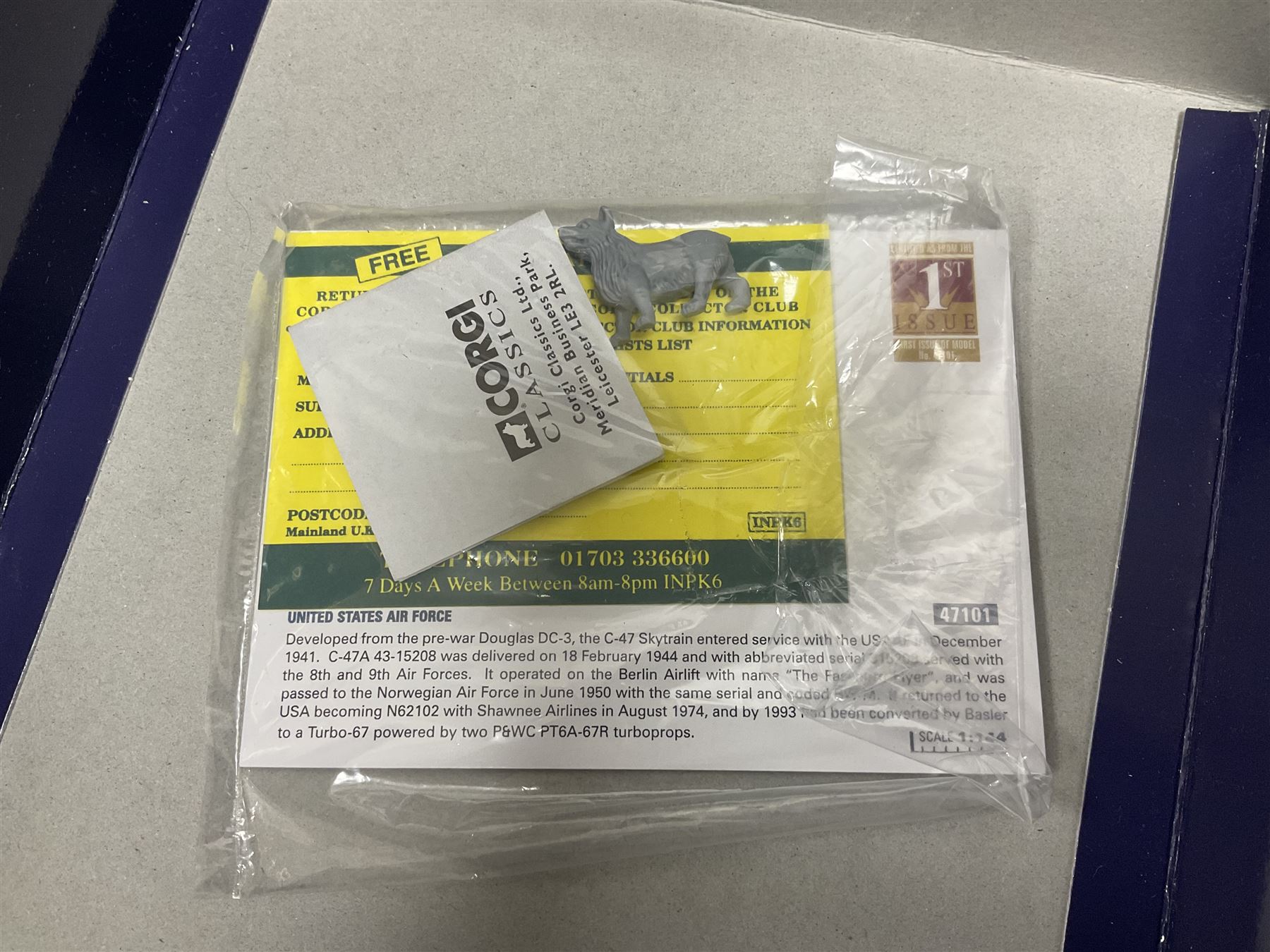 Corgi - Aviation Archive, eight models comprising three ‘Military’ and five ‘Berlin Airlift’ 1:144 scale models, to include limited editions AA31502 Bristol Britannia 312F ‘XX-367’ ‘Team Spirit’ A&AEE Boscombe Down no.686/2500; 48104 Boeing C-97A Stratofreighter Military Air Transport Services no.2815/4000; 47205 Avro York - RAF; 47403 Avro Lancastrian; all boxed (8)