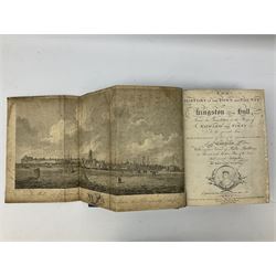 Tickell Rev. John: The History of the Town and County of Kingston upon Hull. 1798 Hull. Linen backed frontispiece and other engraved plates. Rebound in quarter calf with blue boards, marbled edges and new end papers; together with T. Tindall Wildridge: The Hull Letters. Ndc1886 (2)