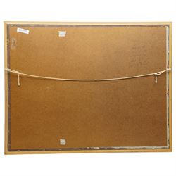 Moses Pitt (British 1641-1697): 'Islandiae', first edition 17th century engraved map with hand-colouring of Iceland, pub. 1656, with red crosshatching to the margin 46cm x 62cm