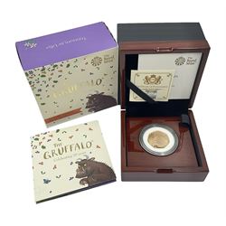 The Royal Mint United Kingdom 2019 'The Gruffalo and Mouse' gold proof fifty pence coin, cased with certificate