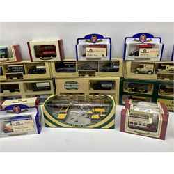 Seven Lledo/Days Gone promotional three-vehicle sets; twelve Oxford Die-Cast models including four British Legion commemorative; and Thrust SSC Supersonic car etc; all boxed (22)