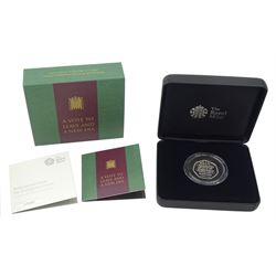 The Royal Mint 2020 'Withdrawal from the European Union' United Kingdom silver proof fifty pence coin, cased with certificate