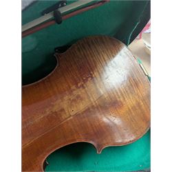 Violin and bow in fitted case