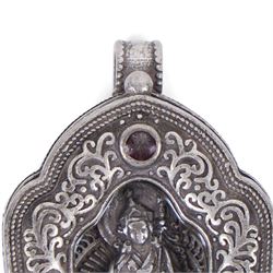 Pair of Tibetan prayer boxes, H5cm