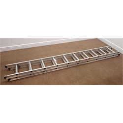  Abru two section extendable ladder, (Closed - 286cm, Extended - 502cm)  