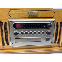 Vintage Collection Gramophone, model MT-GA05, record CD tape player AM/FM radio, W47cm H24cm 