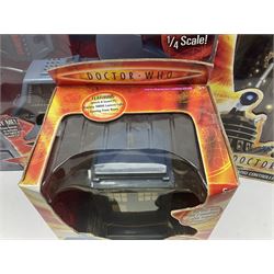 Dr. Who - four boxed collectables by Character Options and Wesco comprising Radio Controlled Dalek, Radio Controlled 1/4 scale K-9, Dalek and Tardis money banks (4)