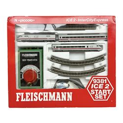 Fleischmann 'N' gauge 'Piccolo' - No.9381 ICE 2 (InterCity Express) Start Set; boxed