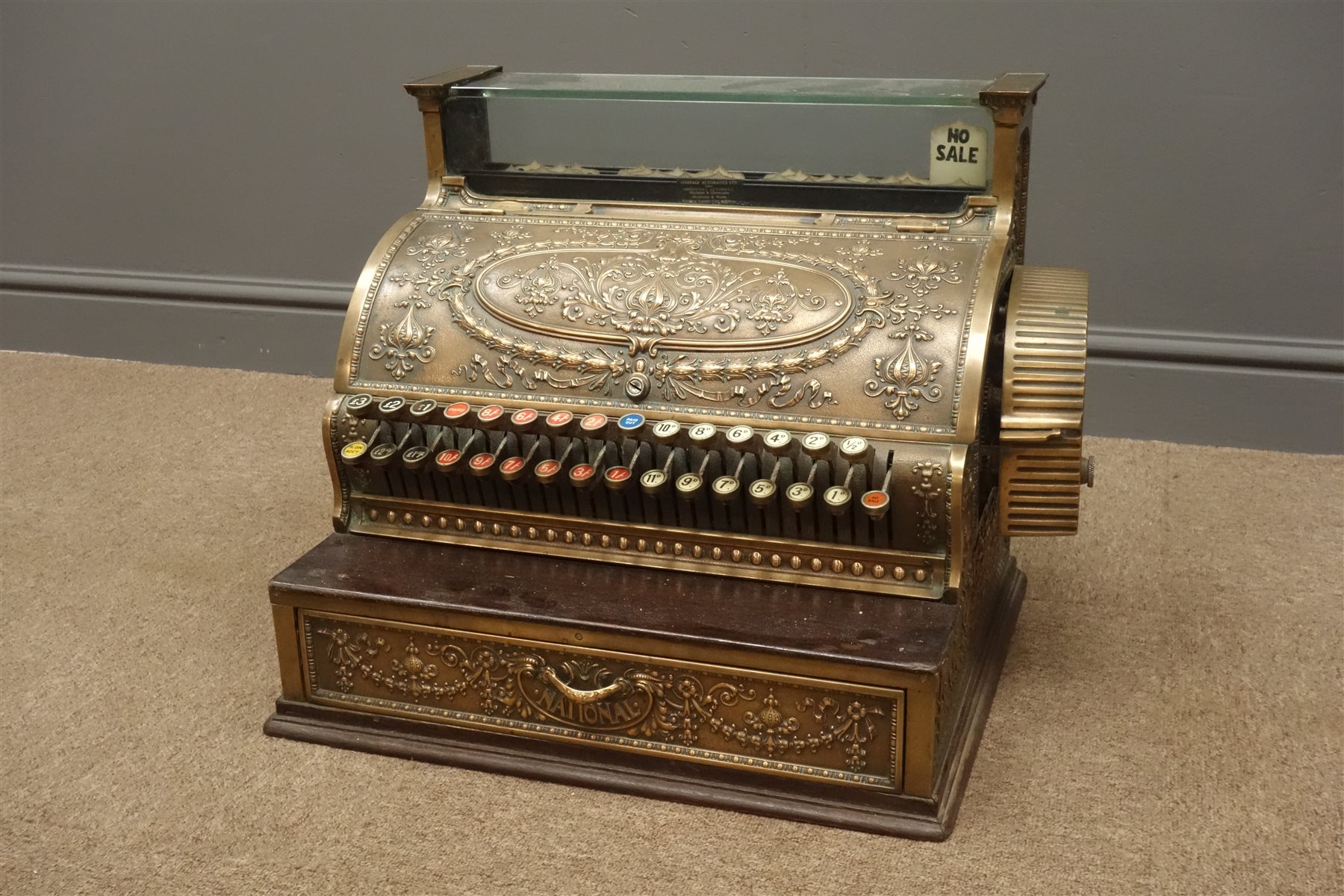 Early 20th century American cash register by the National Cash Register