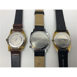 Five manual wind wristwatches including Chancellor De Luxe, Oris, Smiths, Jean Herber and Talis and two automatic wristwatches including Jovial and Exalibur (7)