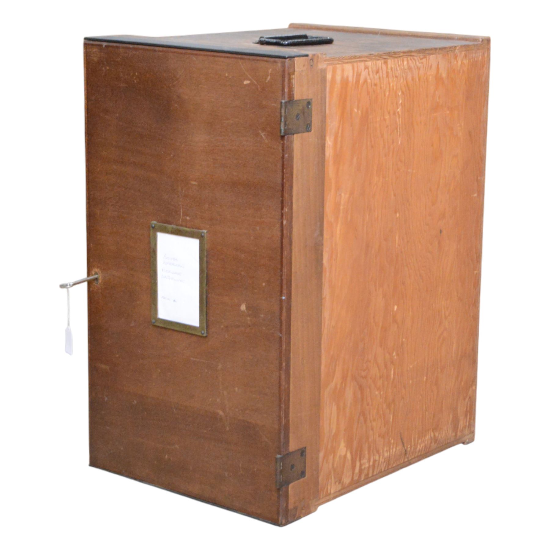 Entomology; British Natural History Museum wartime cabinets with eight double glazed draws with over two hundred butterfly specimens, including Lycaenidae, Dismorphia, Satyridae, Nymphalidae etc, The cabinets were used to house the entire collection of insects from the British Natural History Museum, which in turn were removed from the Museum to a safe place away from the London Blitz during World War Two, there were eight draws to each cabinet which had handles on the top for ease of lifting and transportation.They have adjustable corked wood slats so as to accommodate various size insects (Wing Spans etc), whilst keeping them in neat rows 