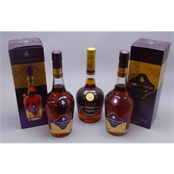  Courvoisier Fine Champagne Cognac VSOP, and two Courvoisier VSOP in cartons, all 70cl 40%vol, 3btls  
