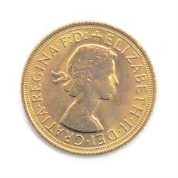 Queen Elizabeth II 1967 gold full sovereign coin