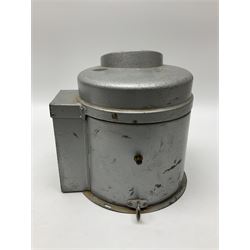 Ship's lifeboat gimble compass in binnacle, with plaque 'Bergen Nautik Instrumentfabrikk ..... Norway. Type BN25COL No.770559' 