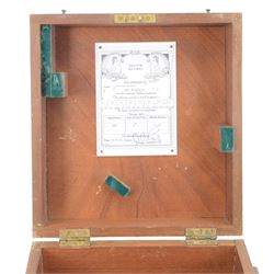 Kelvin Hughes Sextant no. 70584, with calibration note for 1967, in wooden box
