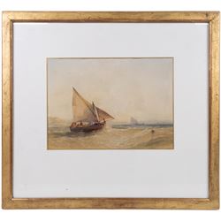 William Callow (British 1812-1908): Boats off Sorento - Bay of Naples, watercolour signed 22cm x 31cm 