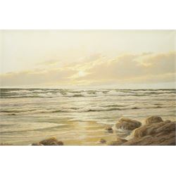 Otto Neutschmann (German 1902-1985): Sunset Seascape, oil on canvas signed 60cm x 90cm