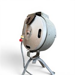 Bullfinch Lighting - collection of three gas floodlights on tripod bases (Medium Stands)