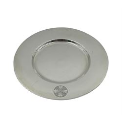 Edwardian silver paten by Carl Krall, Lo