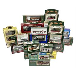 Corgi Eddie Stobart - eighteen promotional and advertising models including heavy haulage vehicles, coach, figures etc; and five others by Saico, Lledo and Atlas Editions; all boxed (23)