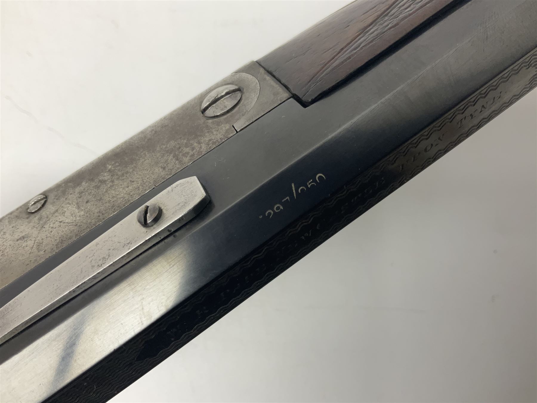 W.R. Pape Newcastle-upon-Tyne .297/250 Rook rifle, the 69cm (27