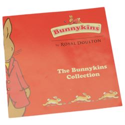 Royal Doulton Bunnykins, comprising of three complete sets;  The Arthurian Legend Set, with display plinth, Sir Gawain, Queen Guinevere, Sir Galahad, Merlin, King Arthur, Sir Galahad; Tudor set with display plinth, Henry VIII, Anne Boleyn, Jane Seymour, Catherine of Aragon, Catherine Parr, Anne Of Cleaves and Catherine Howard; The Occasions Collection: with display plinth, Christmas Morning, Wedding Day, Love Heart, Easter Treat, Birthday Girl, Congratulations, Graduation Day and Easter Parade, all with original boxes