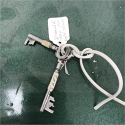 Victorian E.Hipkins & Co Dudley' cast iron safe, single hinged door enclosing drawer, green painted finish (W47cm, H67cm, D48cm) with key