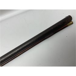 Early 19th century 20-bore flintlock converted to percussion fowling piece by Fisher, the 96.5cm(38