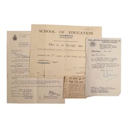 WWII medal set, comprising Defence medal, War medal, General Service medal with Malaya clasp and oak leaf, and Long Service And Good Conduct medal, awarded to Major J Troops. R.A.P.C, together with the matching miniatures, medal bar, Royal Army Pay Corps cap badges and ephemera relating to J Troops       