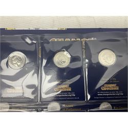 Queen Elizabeth II United Kingdom 2018 A-Z ten pence coin collection, including completer medallion, housed in a 'Change Checker' ring binder folder

