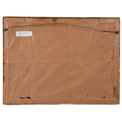 Four mid-19th century reverse glass mezzotints, 'Joseph sold by his brethren to the Ishmaelites' 'St Luke' 'St John' and 'St Matthew', 34cm x 24cm (4)