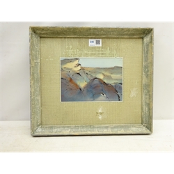  Ewald Matare (German 1887-1965): Abstract Landscape, watercolour signed with initials and dated '26, inscribed and dated 1926 verso with Studio Stamp 14cm x 19.5cm  DDS - Artist's resale rights may apply to this lot    