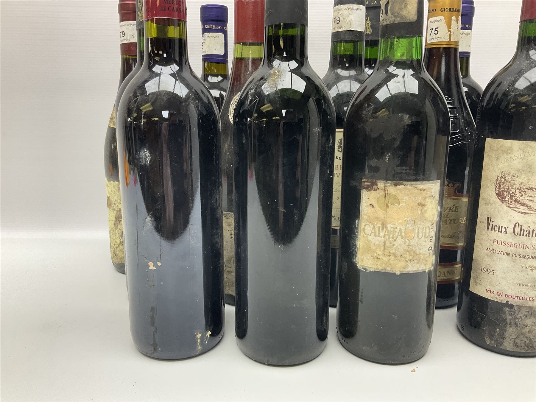 Mixed wine, including Roc de L'Espinas 2002, Cabernet Sauvignon, 2003 Merlot de Carsac, Castillo de Maluenda 1995 Calatayud etc, various content and proof (14)