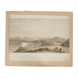 Four Victorian coloured prints of the Crimean War 1854-56, comprising Battle of the Alma, Camp of the Light Division, Redan and Advanced Trenches of the British Right attack
 and Camp of the 4th Division, H50cm 