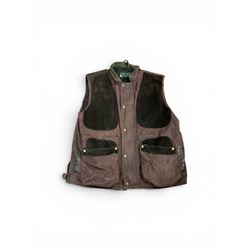 Barbour jacket, together with another jacket, Clyde Valley Gillet, Vision boots and Wychwood shoe box and bag  