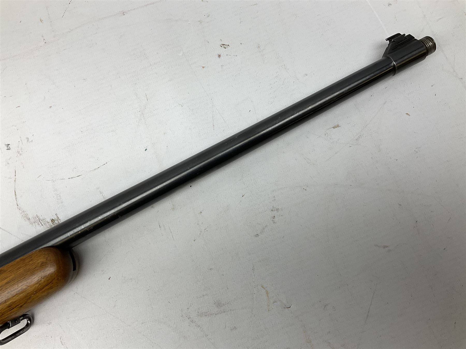 BRNO Model 581 semi-automatic .22 rifle, the 56cm barrel threaded for a sound moderator, serial no.4169, L101cm FIREARMS CERTIFICATE REQUIRED OR RFD
