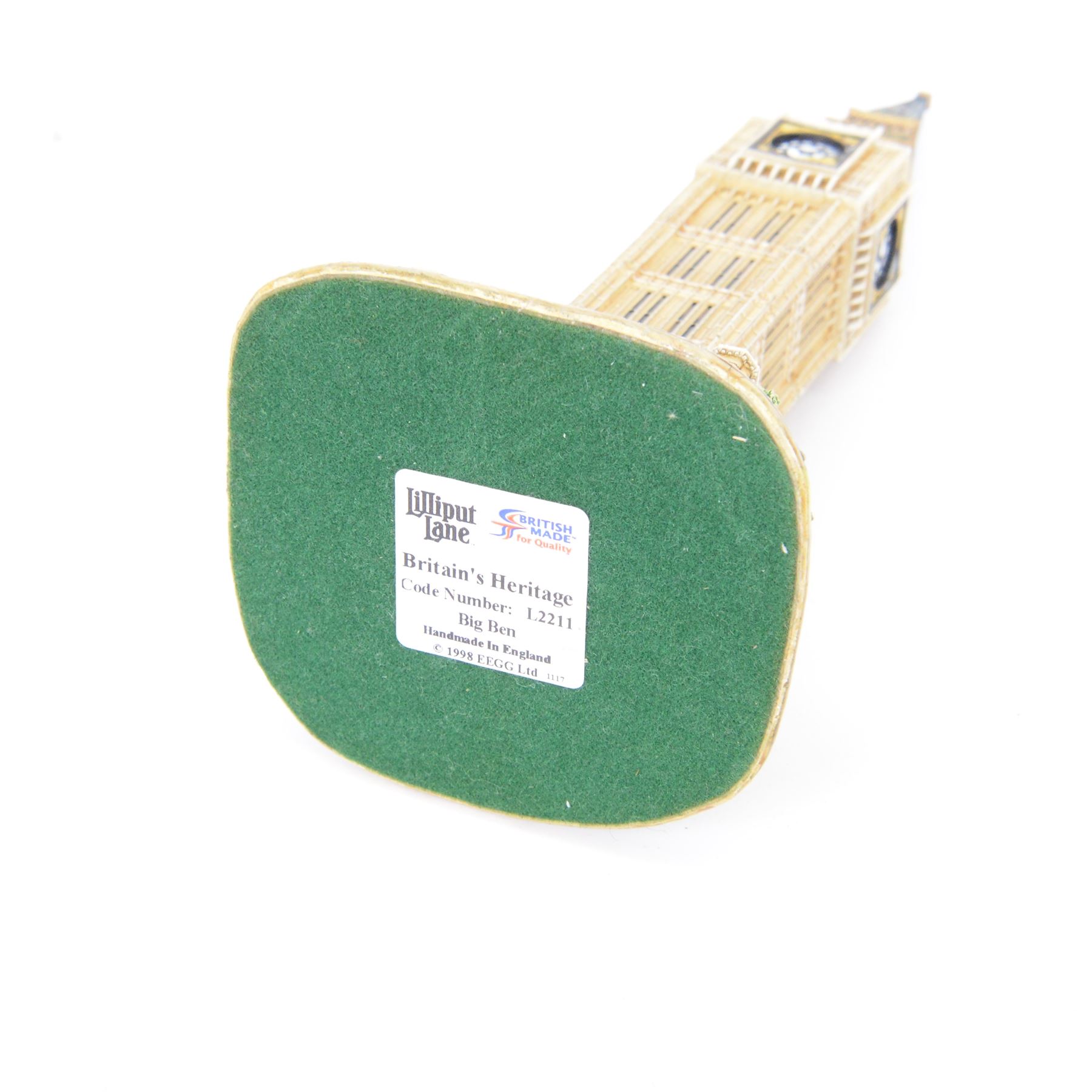 Five Lilliput Lanes, comprising Big Ben, Edinburgh Castle, London Bridge, Hampton Court and Round Tower, all with original boxes  