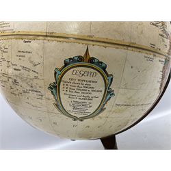 Replogle 12 Inch Diameter Globe, on wood stand, H45cm