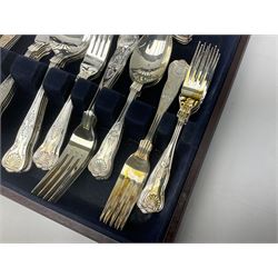 Viners Kings Royale silver plated canteen, for eight place settings