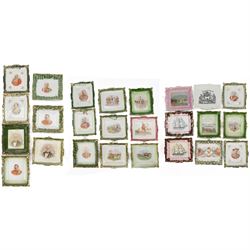 19th century and later Staffordshire wall plaques, including hunting scenes, No Surrender,...