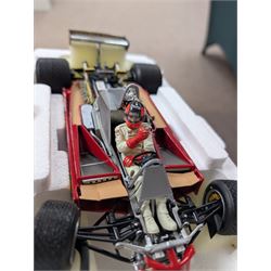 Exoto Grand Prix Classics 1:18 scale Gilles Villeneuve Ferrari 312T4 #12, 1979 Championship 2nd with Ferrari umbrella, boxed