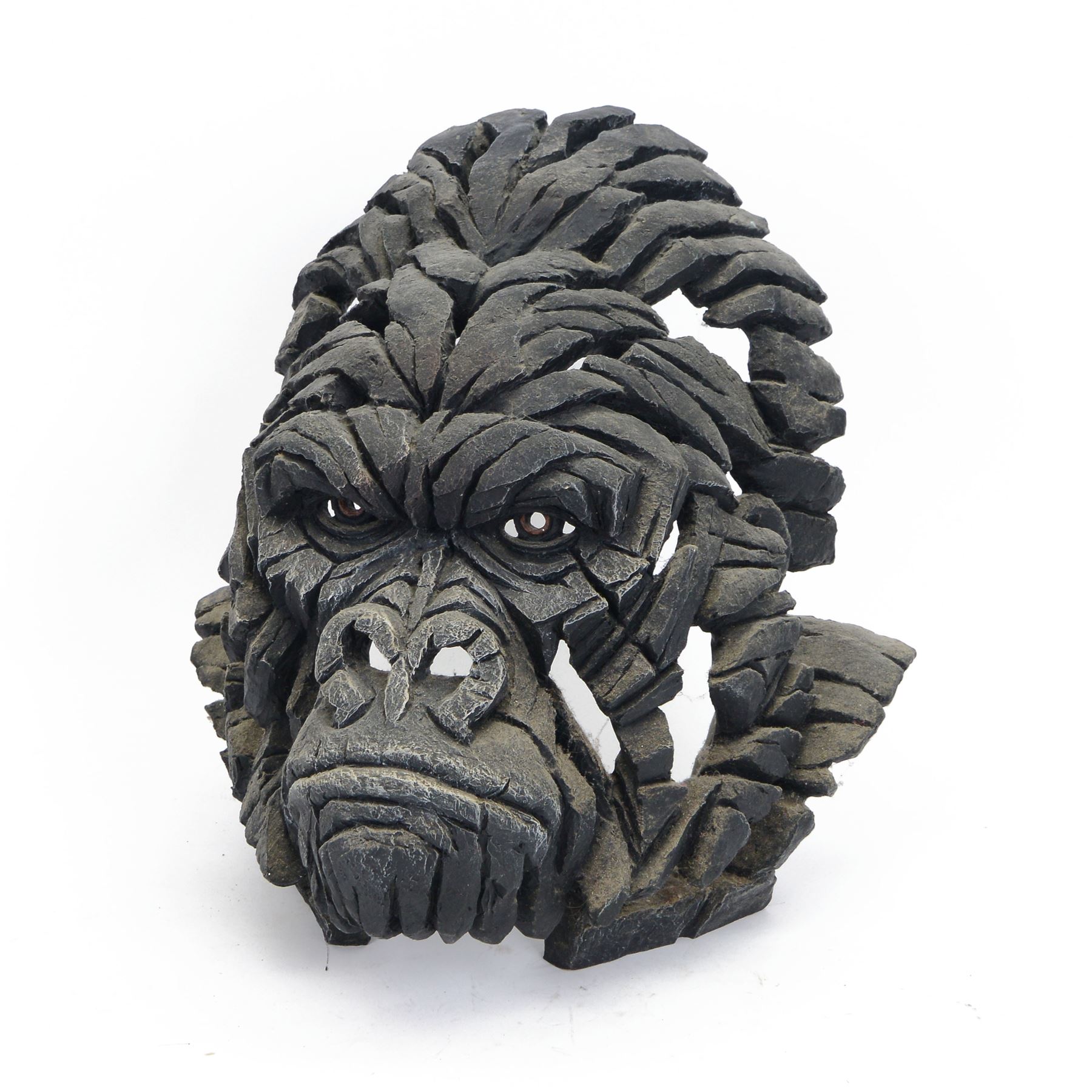 Matt Buckley, Edge sculpture, Gorilla composite bust, together with matching painting, bust H42cm 