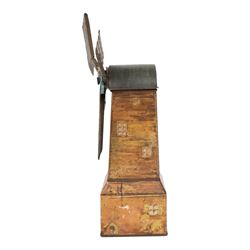 Huntley & Palmers biscuit tin, in the form of  a Windmill, circa 1924, H33cm