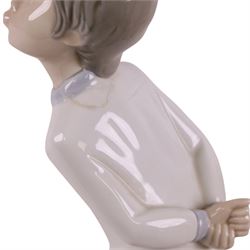 Five Lladro figures, Sweet Dreams 1535, Angel with Child 4635, Child with Lamb 4676 etc, together with two Nao figures 