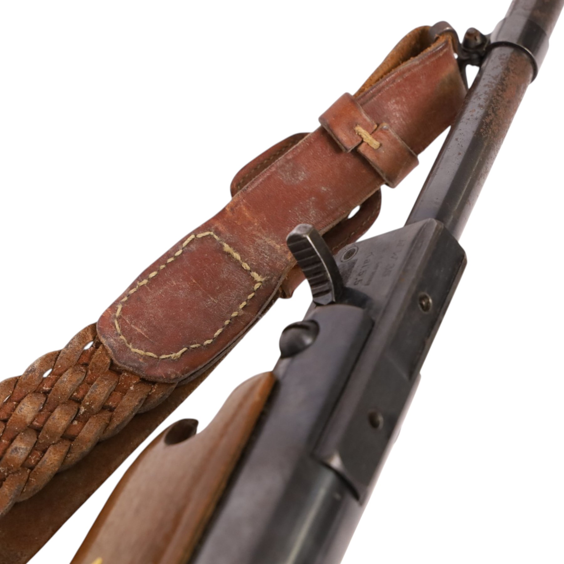 Weihrauch HW35 Export .22 air rifle, serial number 668937, with Hunter 6x40 scope attached 